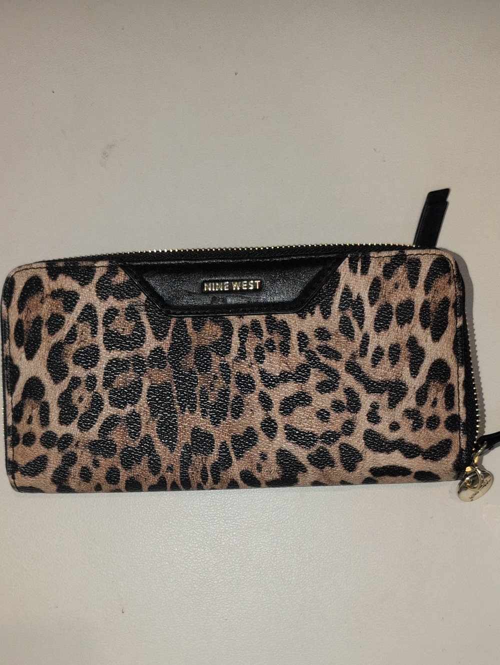 Nine West Leopard-Print Zip Wallet